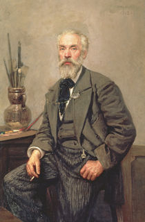 Portrait of Konstantin Apollonovich Savitsky by Nikolai Karlovich Grandkovsky