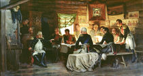 Council of War in Fili in 1812 by Aleksei Danilovich Kivshenko