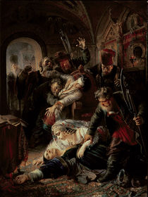 Hired Assassins Killing Tzar Boris Fyodorevich Godunov's Son by Konstantin Egorovich Makovsky