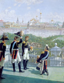 Prussian King Friedrich Wilhelm II thanking Moscow by Nikolai Sergeevich Matveev