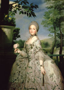 Portrait of Marie-Louise of Bourbon by Anton Raphael Mengs