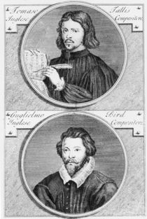 Thomas Tallis and William Byrd engraved by Niccolo Francesco Haym by Gerard Vandergucht
