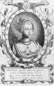 Portrait of Mary Sidney, Countess of Pembroke by J. de Courbes