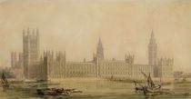 Perspective View of the new Houses of Parliament by Charles Barry