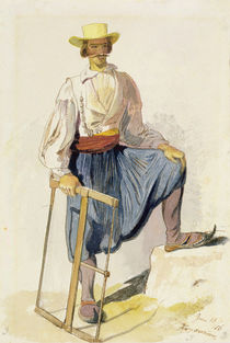 Greek Woodcutter, 13 June 1856 by Edward Lear