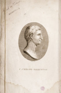 Portrait of Gaius Crispus Sallust engraved by Antonio Verico by Italian School