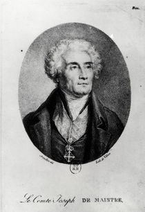 Portrait of Count Joseph de Maistre von Pierre Bouillon