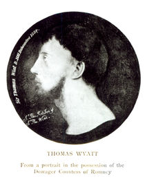 Medallion portrait of Sir Thomas Wyatt the Younger von English School
