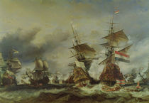 The Battle of Texel, 29 June 1694 by Louis Eugene Gabriel Isabey