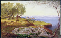 Corfu from Ascension, c.1856-64 von Edward Lear