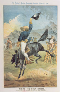 Riding the Buck Jumpers, Lord Salisbury on the Black Horse by Tom Merry