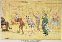 St. Stephen's Pantomime, from 'St. Stephen's Review Presentation Cartoon' von Tom Merry