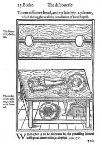 How to Cut Off One's Head, and To Lay it on a Platter, 1584 by English School