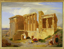 The Erechtheum, Athens, with Figures in the Foreground by Charles Lock Eastlake