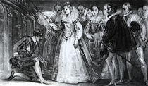 Queen Elizabeth I Knighting Francis Drake in 1581 by English School