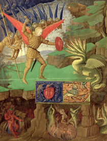St. Michael Slaying the Dragon von Italian School