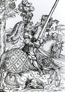 St. George on Horseback, 1507 von Lucas, the Elder Cranach