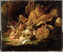 Puck and Fairies, from 'A Midsummer Night's Dream' by Joseph Noel Paton