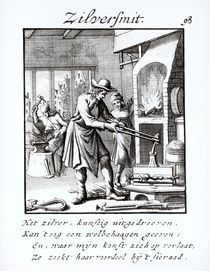 The Silversmith, 1718 von Dutch School