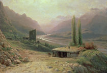 Caucasian Canyon, 1893 by Lef Feliksovich Lagorio