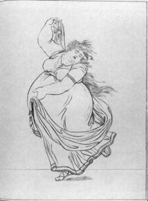 The Muse of Dance, Plate VI from a new edition considerably enlarged von Frederich Rehberg