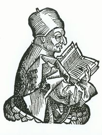 St. Bede from 'Liber Chronicarum' by Hartmann Schedel 1493 by German School