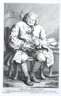 Portrait of Simon Fraser, Lord Lovat 25 August 1746 von William Hogarth