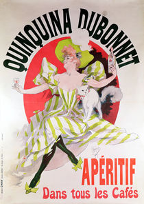 Poster advertising 'Quinquina Dubonnet' aperitif by Jules Cheret