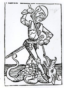 St. George, from the 'Liber Chronicarum' by Hartmann Schedel 1493 by German School