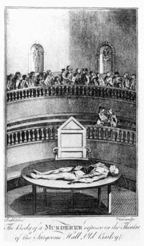 The Body of a Murderer Exposed in the Theatre of the Surgeons' Hall von Daniel Dodd