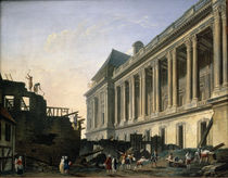 The Clearing of the Louvre colonnade von Pierre Antoine Demachy