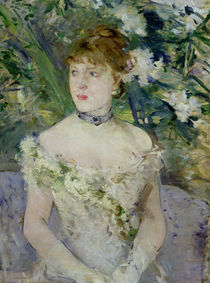 Young girl in a ball gown, 1879 by Berthe Morisot