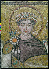 Emperor Justinian I c.547 AD von Byzantine School