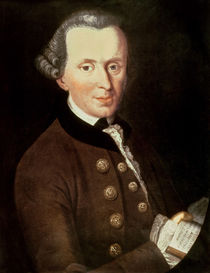 Portrait of Emmanuel Kant, 1768 von Johann Gottlieb Becker