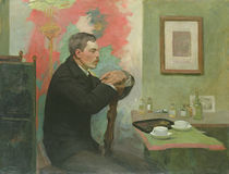 The Painter Julius Wohlers in his Studio by Alfred Mohrbutter