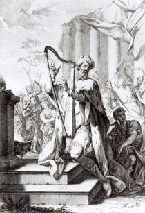 King David Playing the Lyre von Giuseppe Camerata