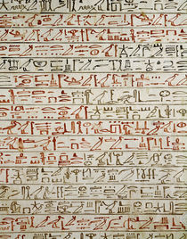 Detail from 'The Book of the Dead' by Egyptian 18th Dynasty