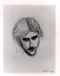 Study for the Head of Ferdinand for 'Ferdinand Lured by Ariel' by John Everett Millais