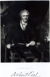 Portrait of Sir Robert Peel von Thomas Lawrence