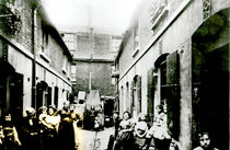 Slum in Victorian London by English Photographer