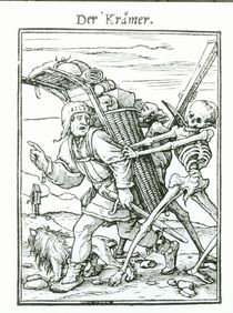 Death and the Pedlar, from 'The Dance of Death' von Hans Holbein the Younger