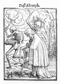 Death and the Old Woman, from 'The Dance of Death' von Hans Holbein the Younger