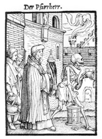 Death and the Parish Priest von Hans Holbein the Younger