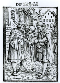 Death and the Barrister, from 'The Dance of Death' von Hans Holbein the Younger