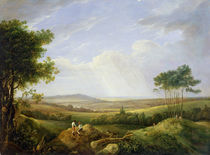 Landscape with Figures von Captain Thomas Hastings