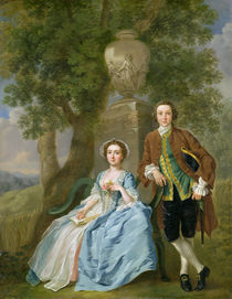 Portrait of George and Margaret Rogers von Francis Hayman