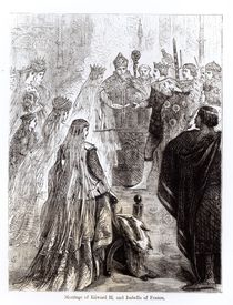 Marriage of Edward II and Isabella of France von English School
