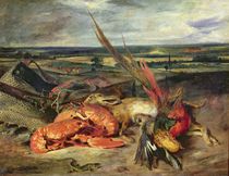 Still Life with Lobsters, 1826-27 by Ferdinand Victor Eugene Delacroix