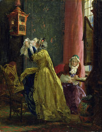 In the Boudoir, 1851 von Adolph Friedrich Erdmann von Menzel