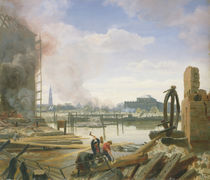 Hamburg After the Fire, 1842 von Jacob Gensler